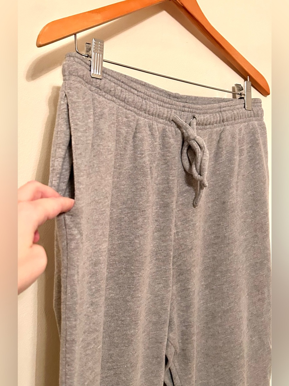 Bella Canvas Gray Joggers/Sweatpants W/ Elastic Waist Band and Pockets - Picture 4 of 5